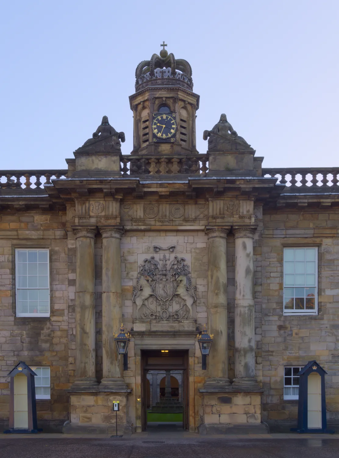 Main entrance façade of the Palace of Holyroodhouse